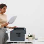 Epson printer reseller in Africa displaying genuine Epson printer models in store